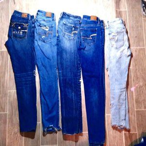 5 pair lot American Eagle Outfitters jeans
